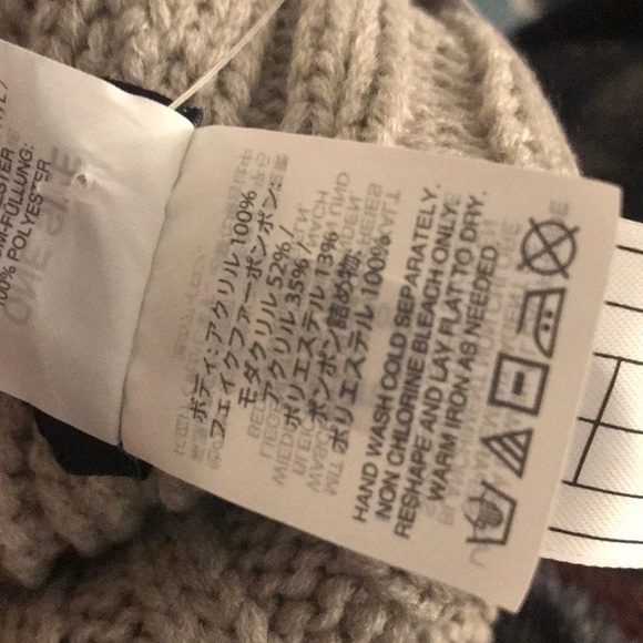 J. Crew Knit Faux Fur Pom Gray Hat - Picture 5 of 7